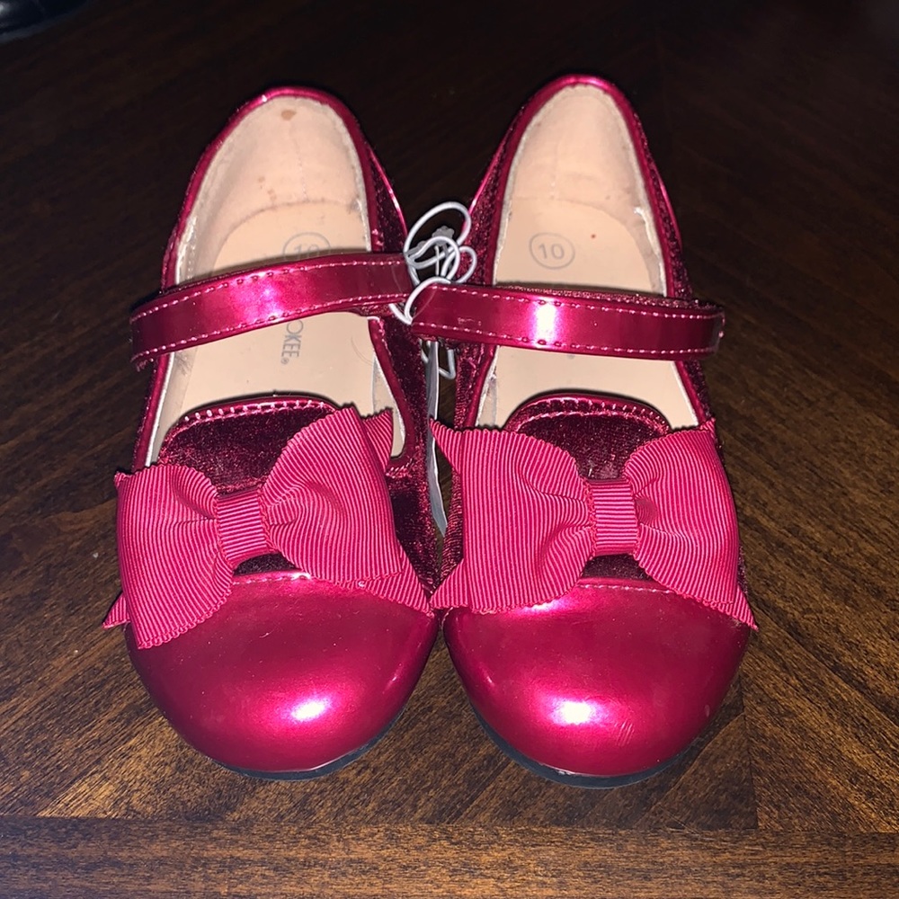 Toddler girls ballet flats red